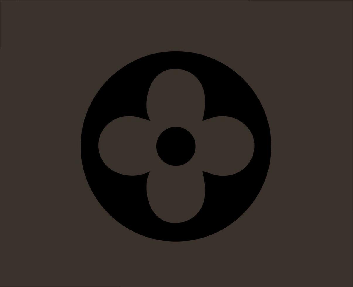 vector symbol louis vuitton flower logo