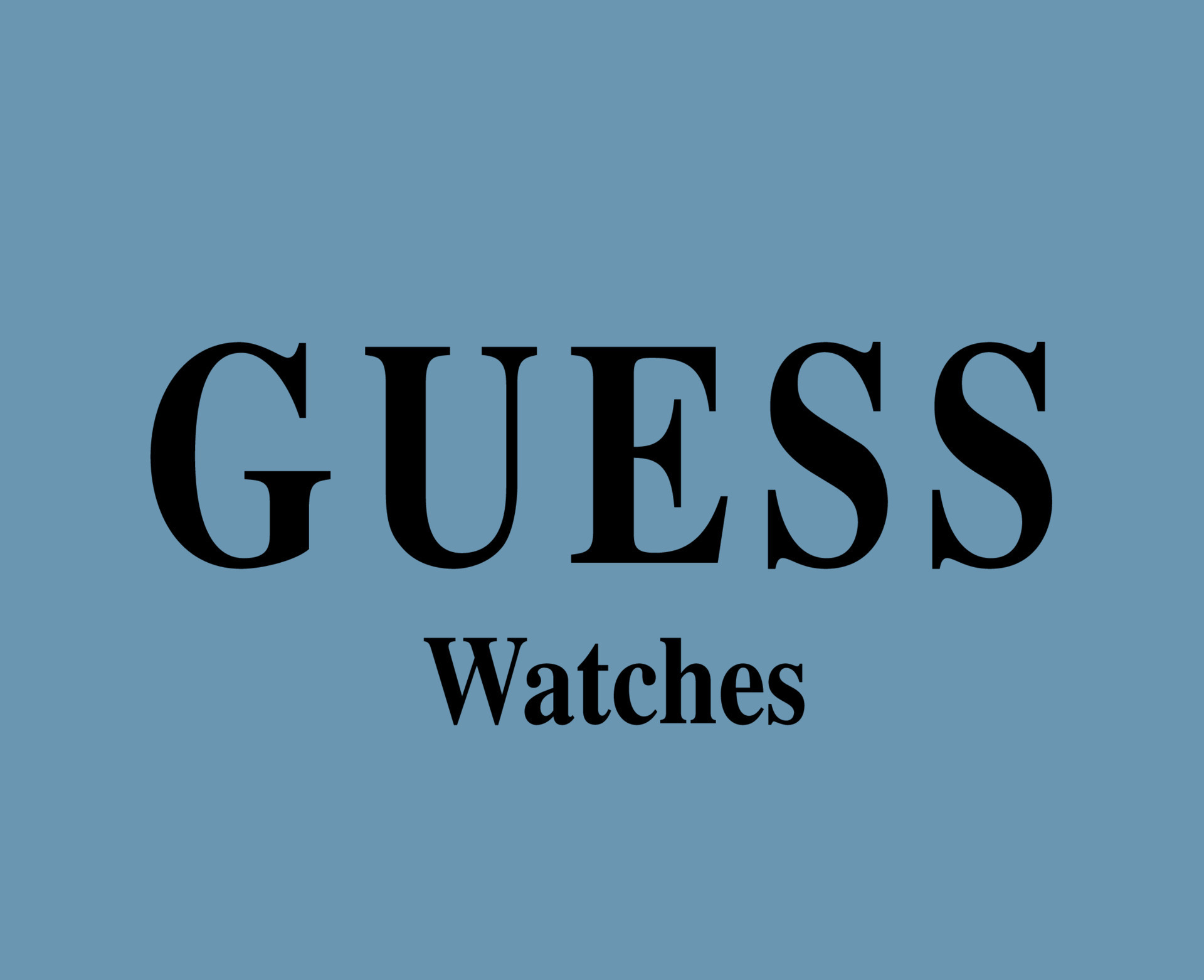 Guess Watches Brand Logo Symbol Black Design Clothes Fashion Vector  Illustration With Blue Background 23871263 Vector Art at Vecteezy