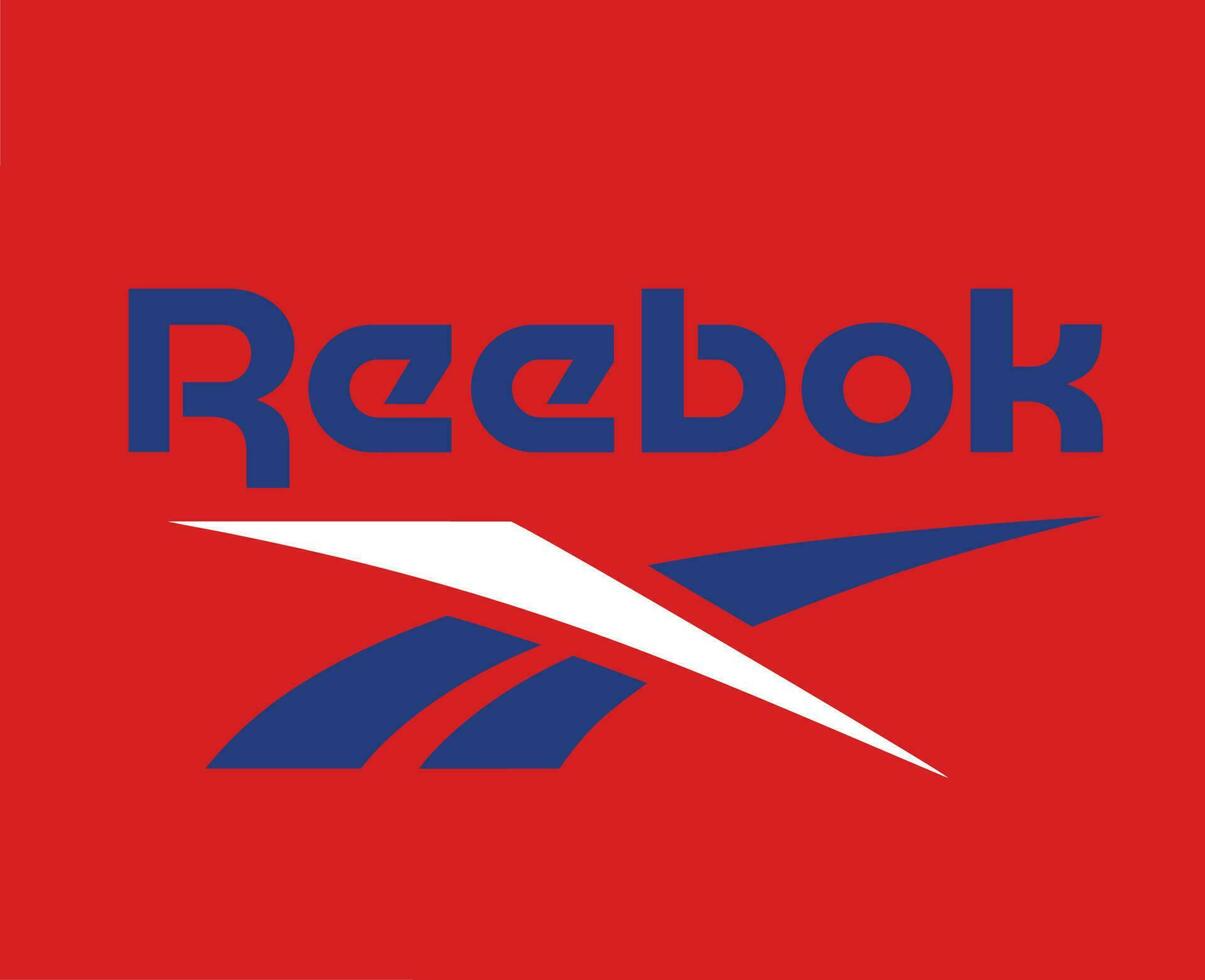 reebok logo marca símbolo ropa diseño icono resumen ilustración vector con rojo antecedentes
