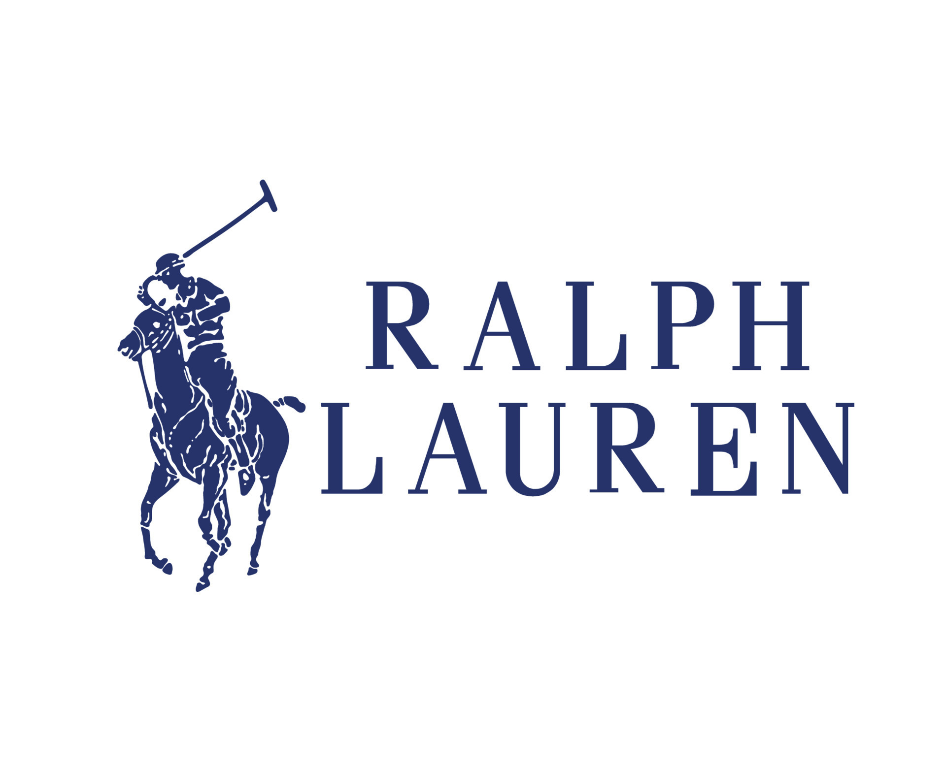 Ralph lauren marca símbolo logo ropa diseño icono resumen vector ...