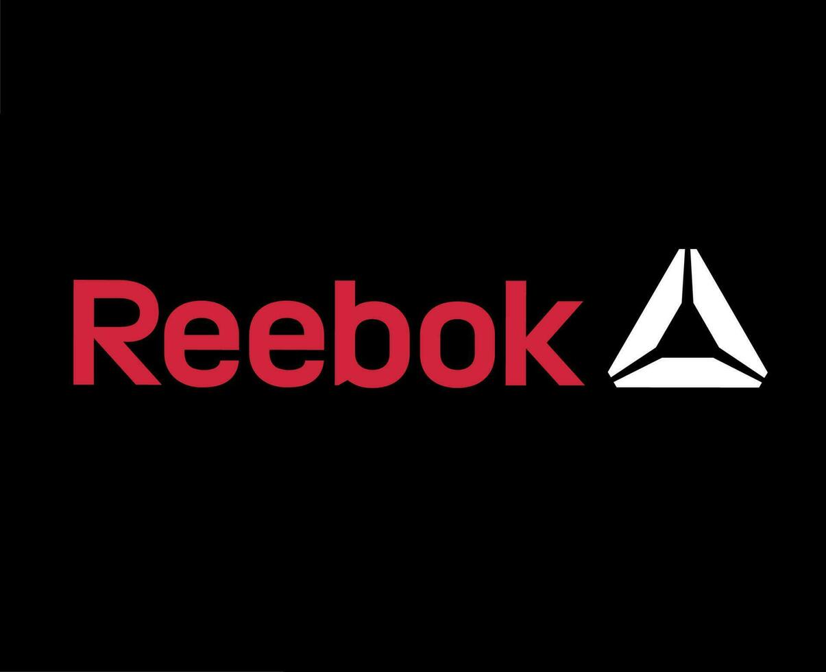 Reebok Brand Logo Symbol With Name Clothes Design Icon Abstract Vector Illustration With Black Background