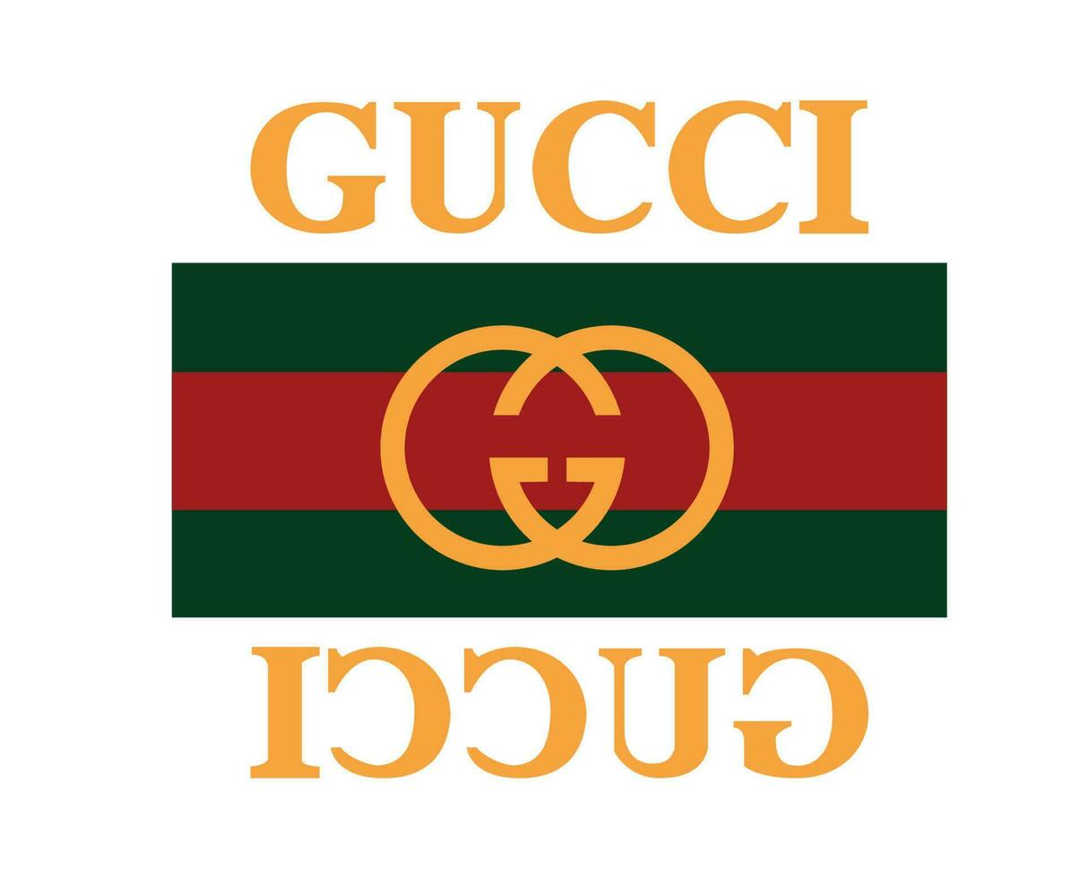 Gucci Brand Logo Symbol Clothes With Name Design Fashion Vector Illustration