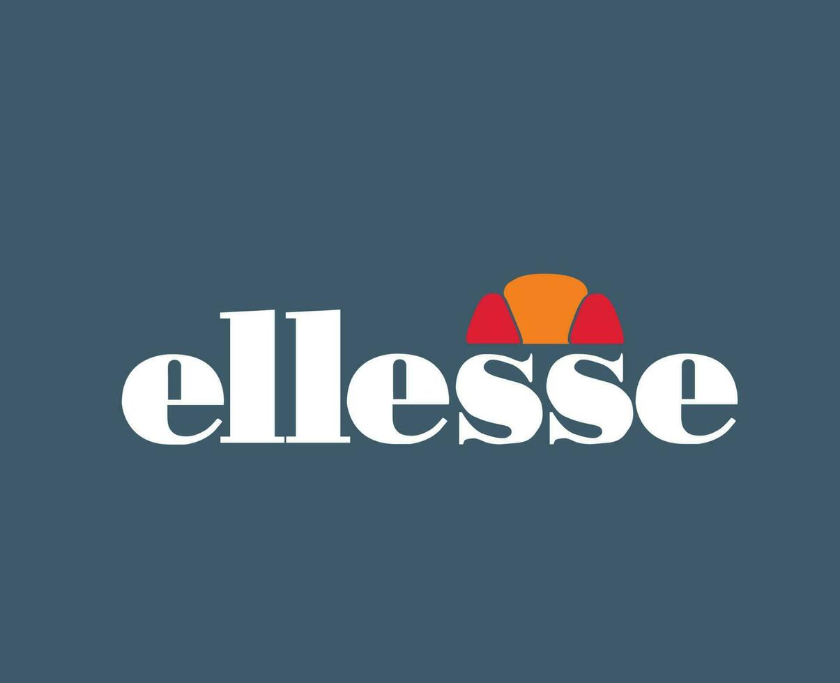 Ellesse Logo Brand Clothes Symbol Design Illustration Vector With Gray Background