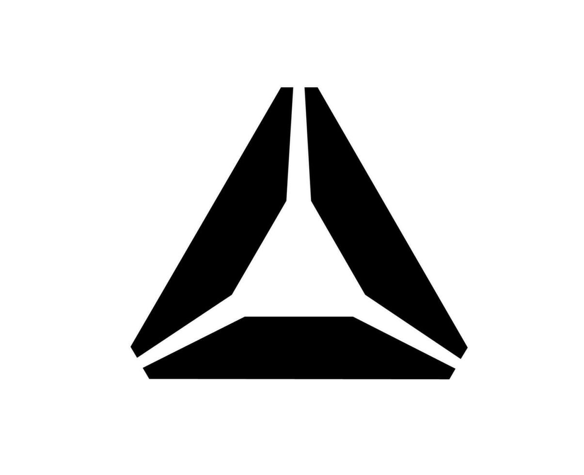 reebok logo marca negro símbolo diseño ropa icono resumen vector ilustración