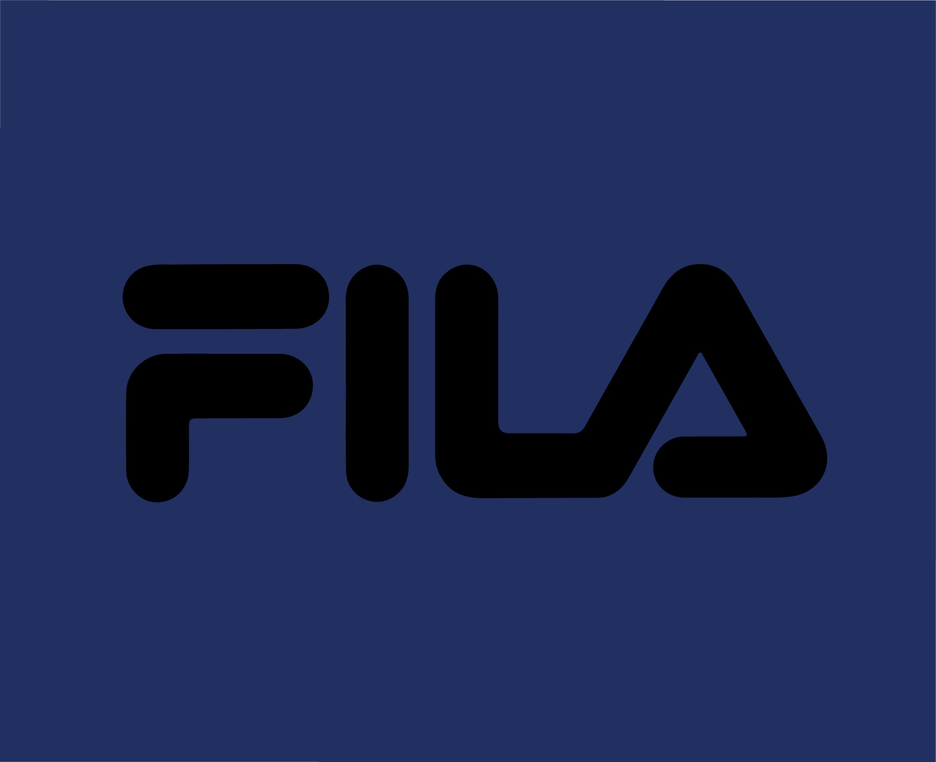 Fila Brand Logo Symbol Black Design Clothes Fashion Vector Illustration  With Blue Background 23871301 Vector Art at Vecteezy