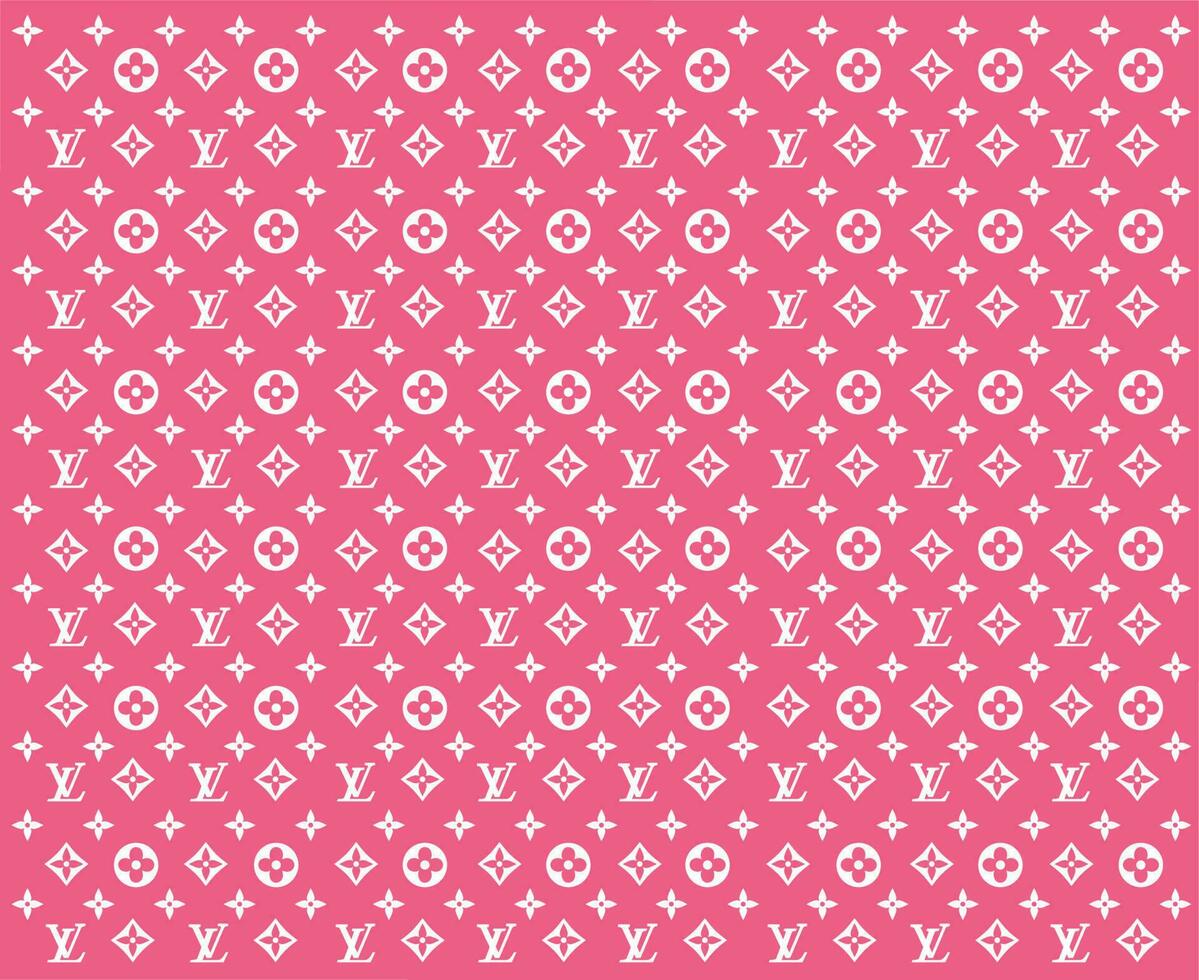 Louis Vuitton Brand Logo Background Pink And White Symbol Design Clothes  Fashion Vector Illustration 23871648 Vector Art at Vecteezy