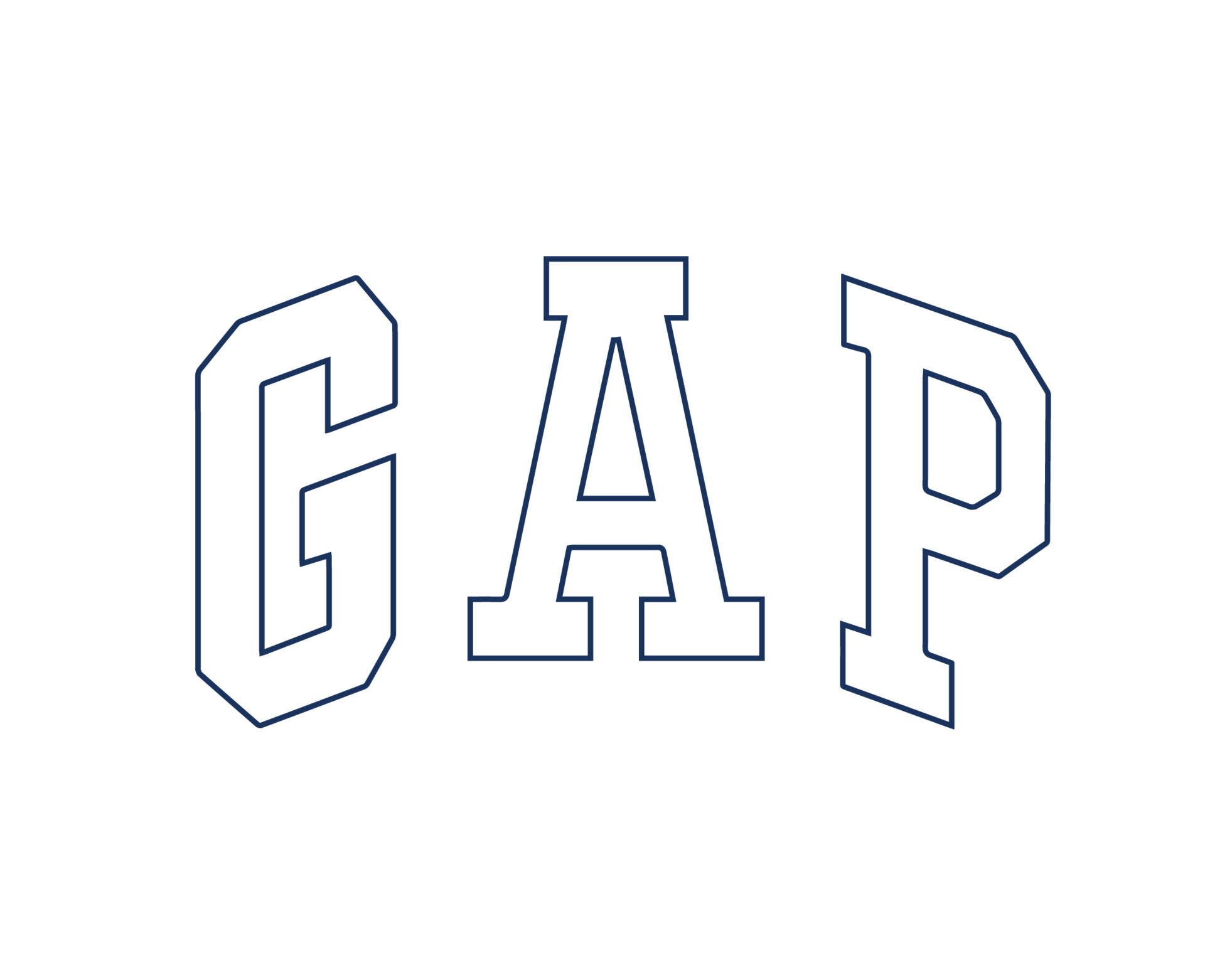 Gap Logo Symbol Brand Blue Design Clothes Fashion Vector Illustration ...