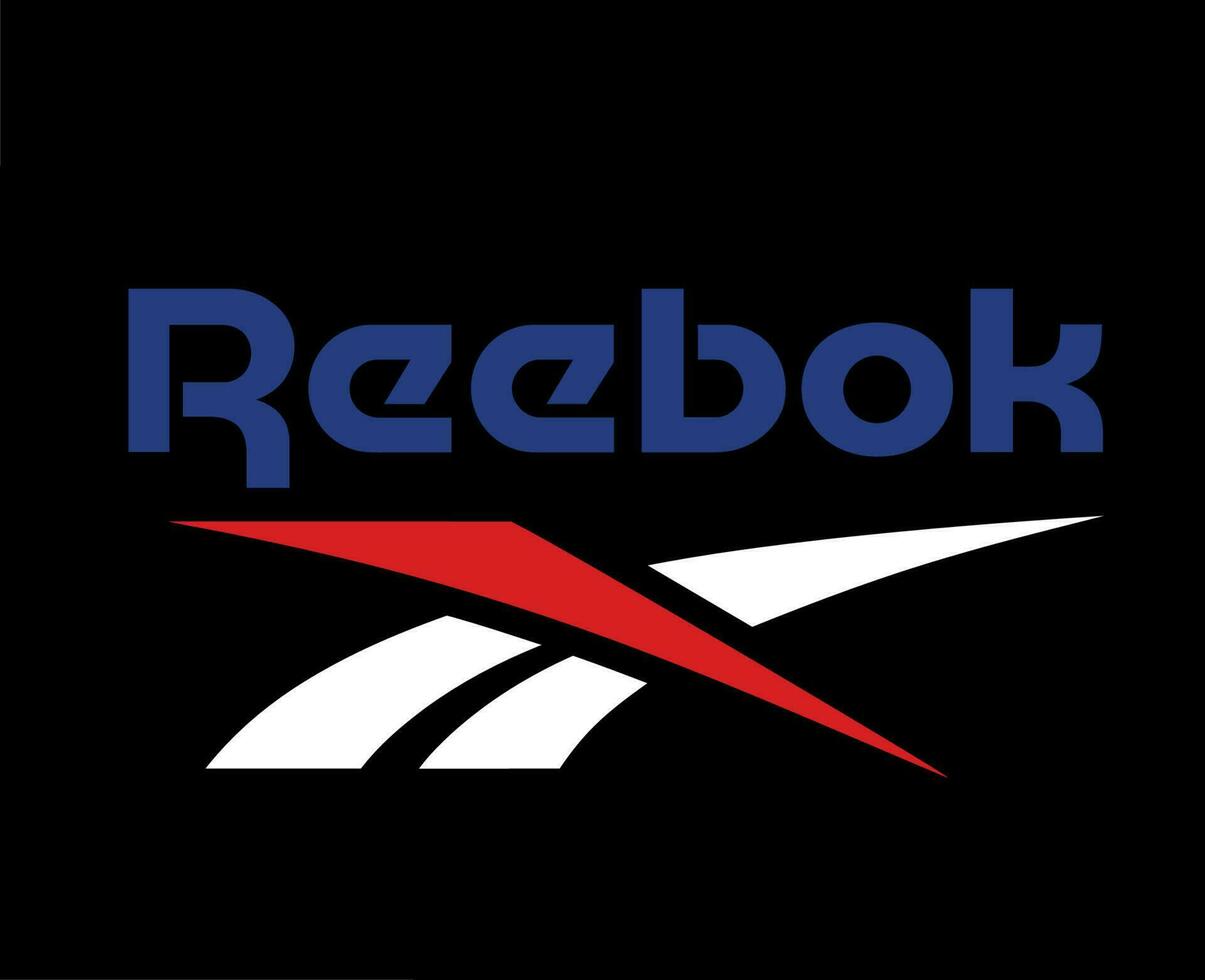 reebok marca logo símbolo ropa diseño icono resumen vector ilustración con negro antecedentes