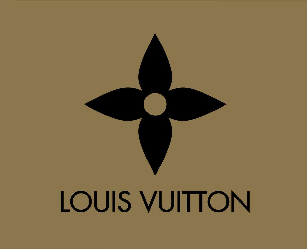 Louis Vuitton Background Brand Logo Black And Brown Symbol Design Clothes  Fashion Vector Illustration 23871711 Vector Art at Vecteezy