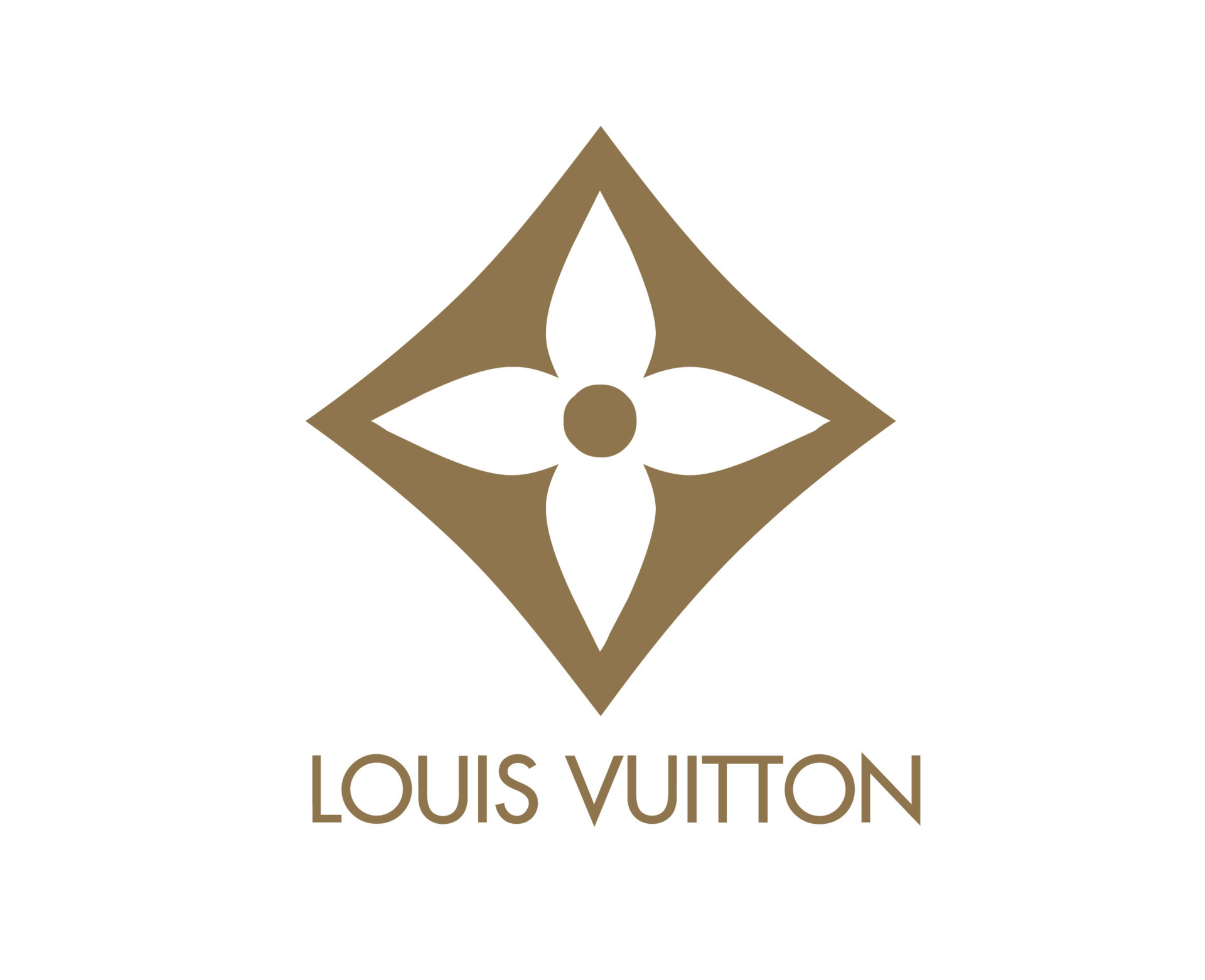 Louis Vuitton Logo Brand Fashion White With Name Design Symbol Clothes  Vector Illustration With Brown Background 23871339 Vector Art at Vecteezy