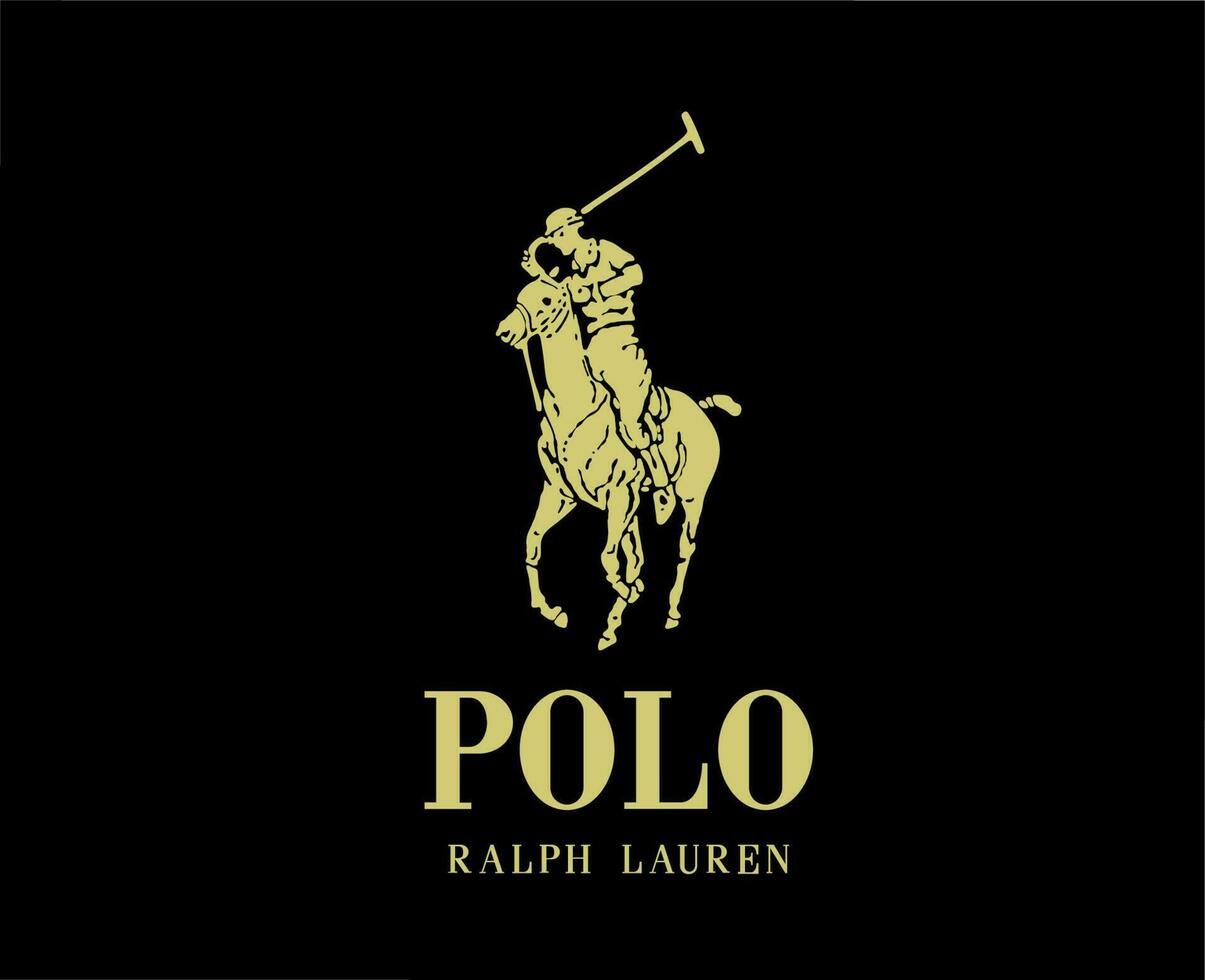 Polo Ralph Lauren Brand Logo Gold Symbol Clothes Design Icon Abstract ...