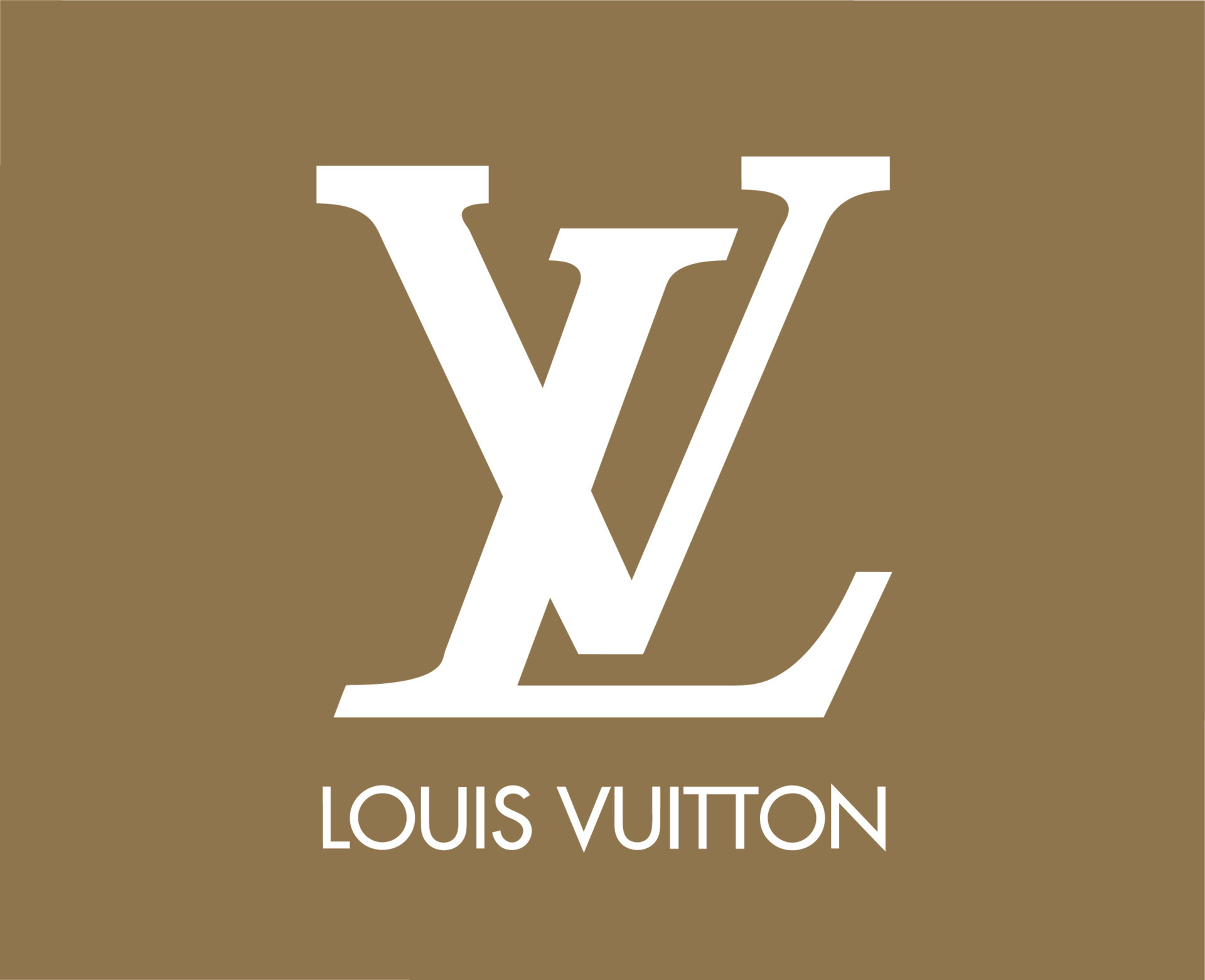 Louis Vuitton Brand Logo Fashion With Name Black Design Symbol Clothes  Vector Illustration With Brown Background 23871552 Vector Art at Vecteezy