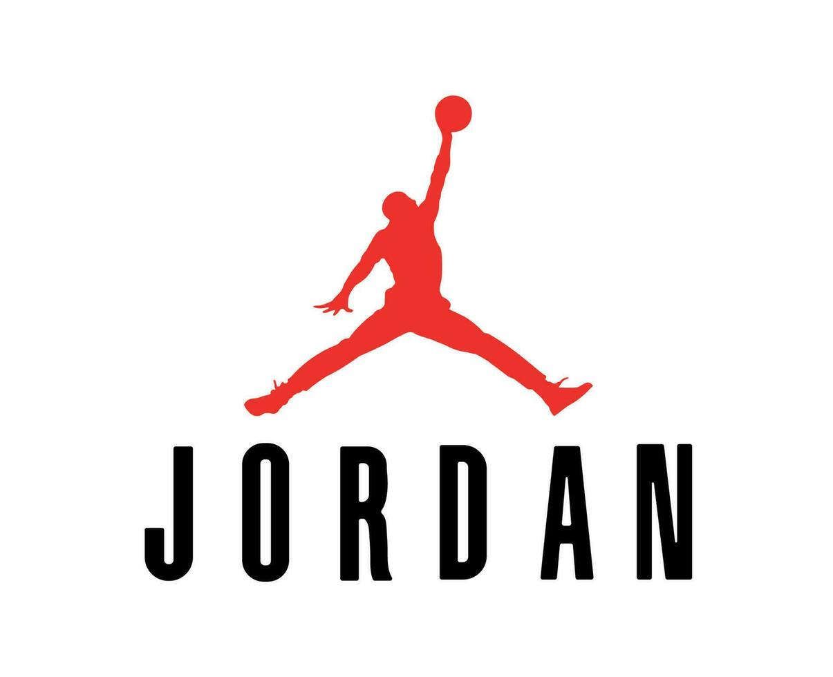 Jordán logo marca símbolo con nombre diseño ropa ropa deportiva vector ...