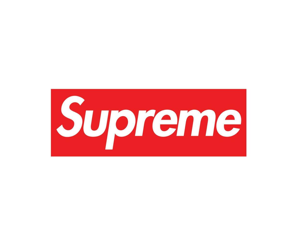 Supreme Brand Logo Symbol Clothes Design Icon Abstract Vector Illustration