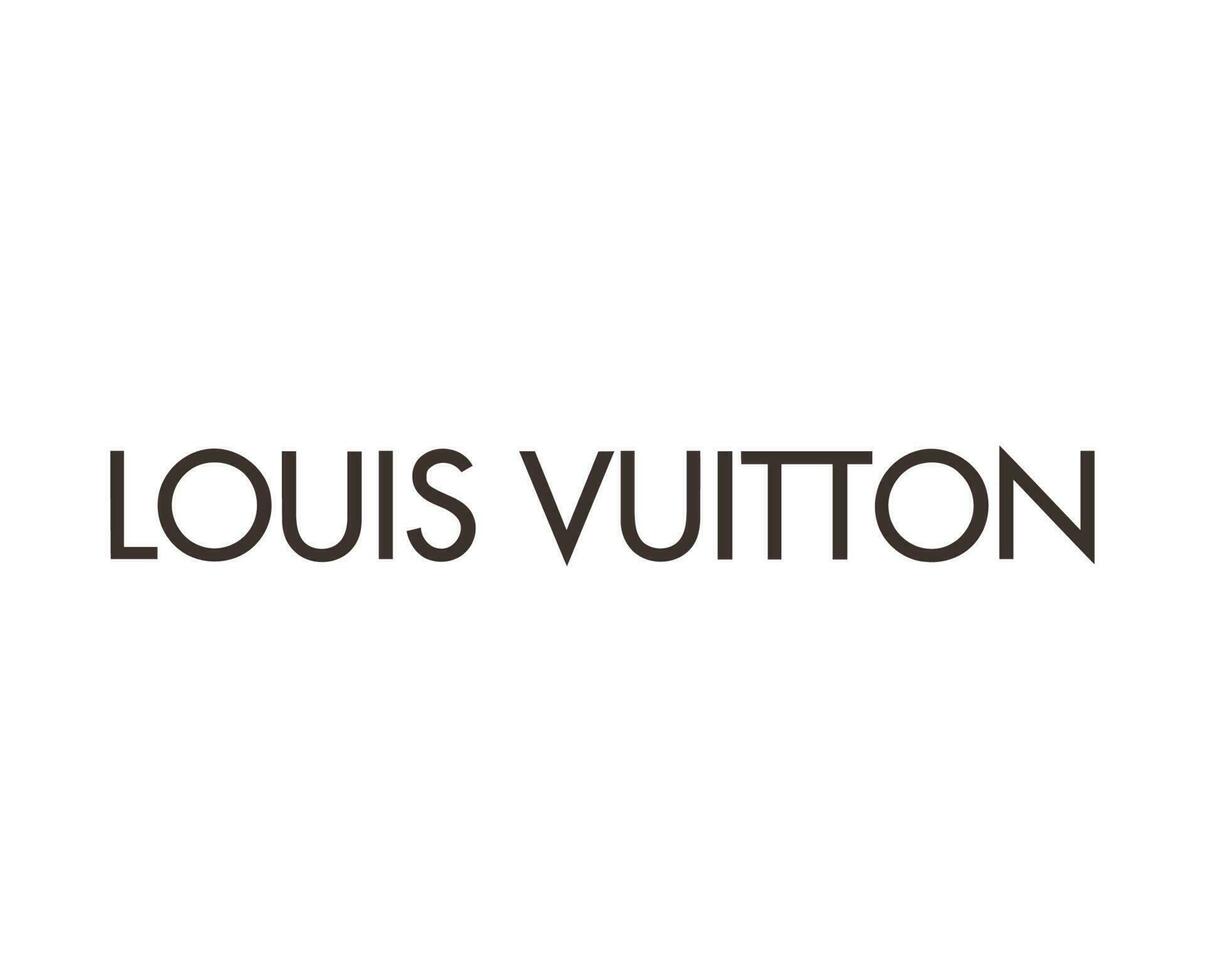 Louis Vuitton Brand Logo Name Symbol Design Clothes Fashion Vector Illustration