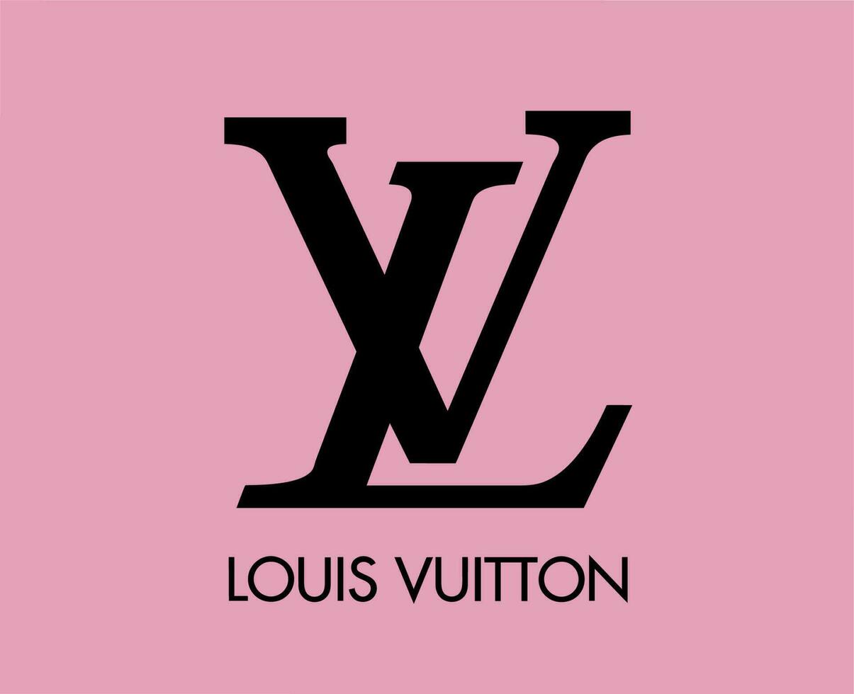 Louis Vuitton Brand Logo Background Pink And Black Symbol Design