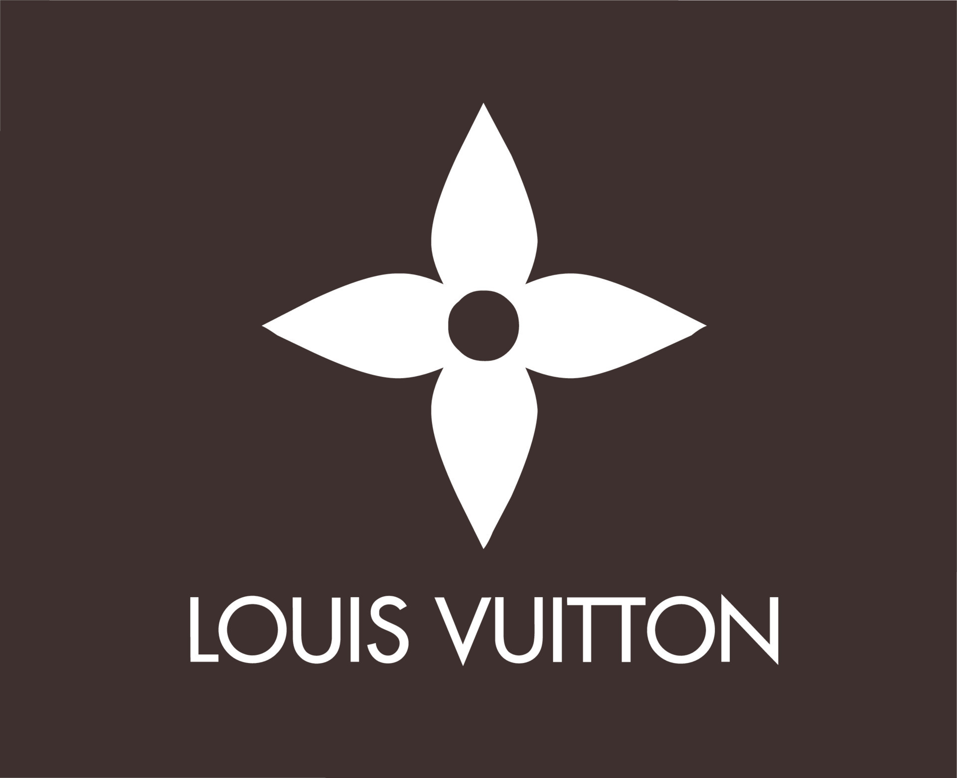 Louis Vuitton Logo Brand With Name Black Symbol Design Clothes Fashion  Vector Illustration With Brown Background 23871180 Vector Art at Vecteezy