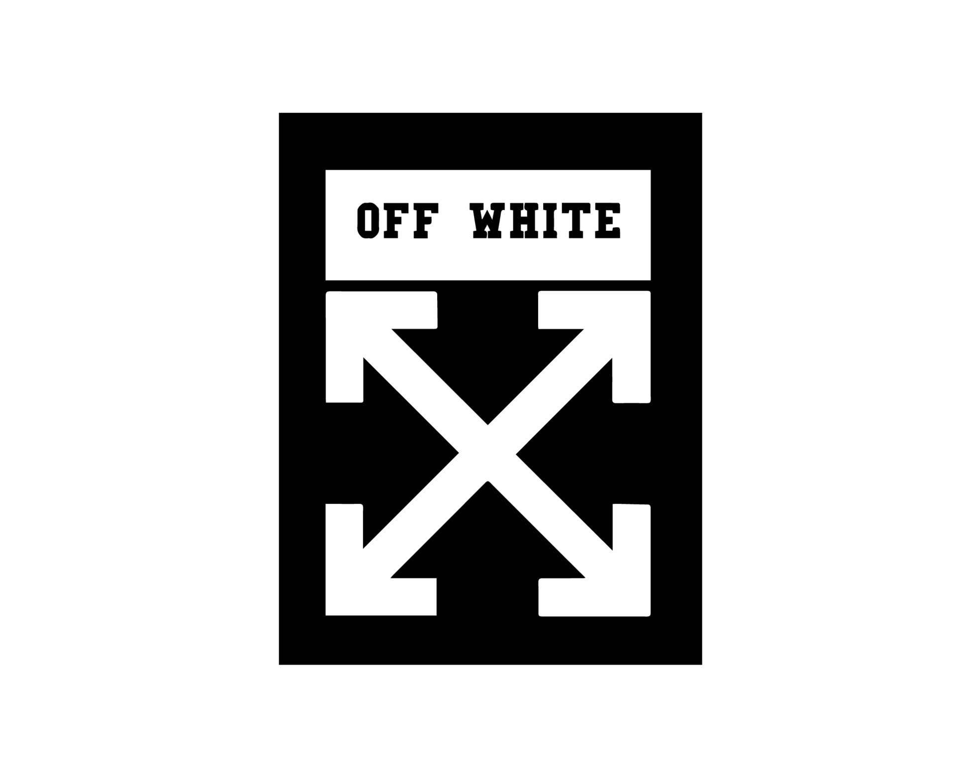 Off-White Logo Brand With Name Black Symbol Clothes Design Icon Abstract  Vector Illustration 23871691 Vector Art at Vecteezy