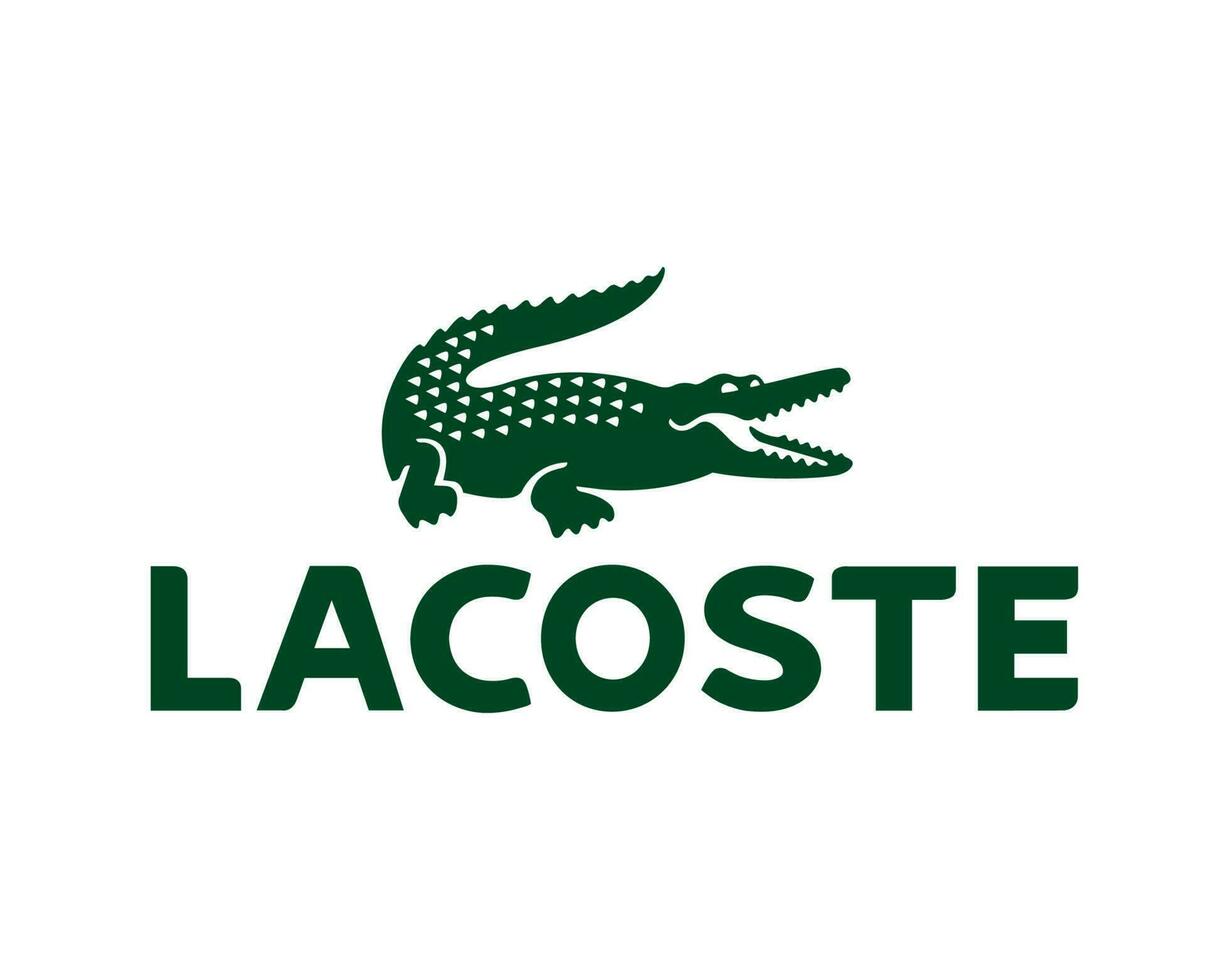 Lacoste Brand Logo Symbol Green Design Clothes Fashion Vector Illustration