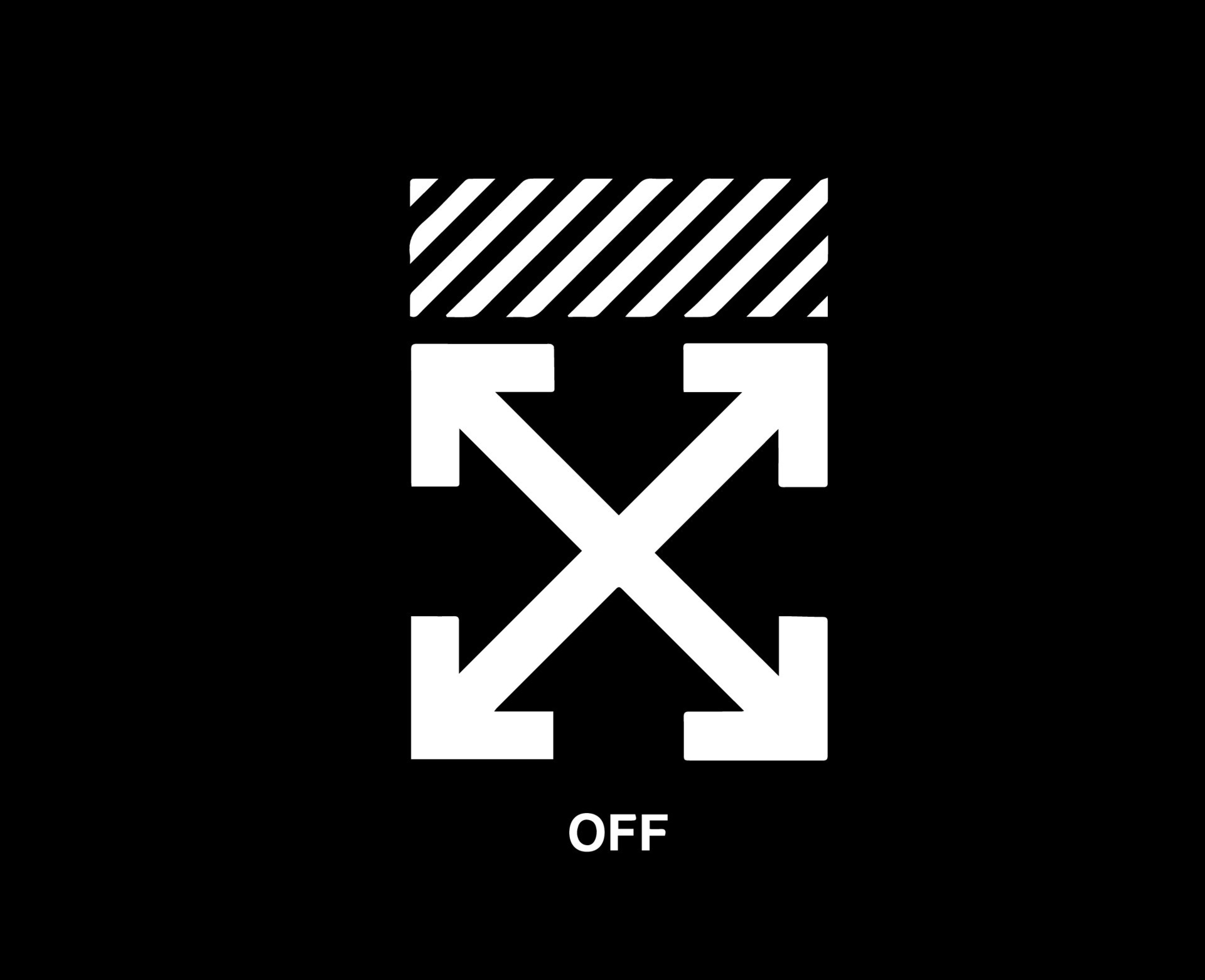 Off-White Logo Brand Symbol Black Design Clothes Icon Abstract Vector  Illustration With Yellow Background 23871605 Vector Art at Vecteezy