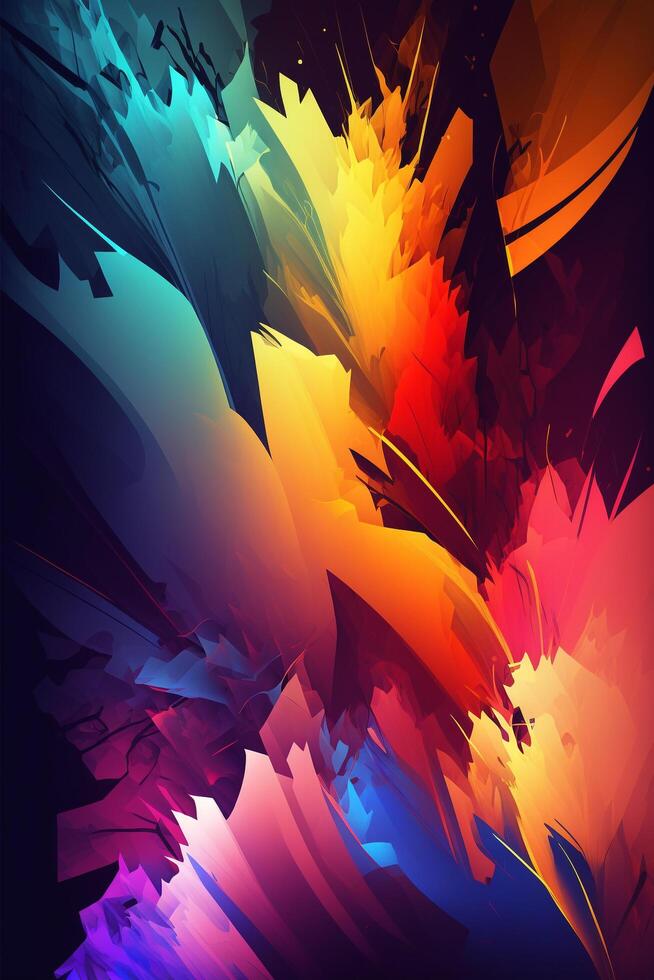 abstract colorful digital background photo