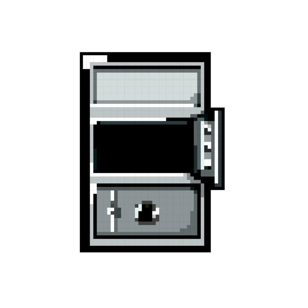 deposit safe game pixel art vector illustration