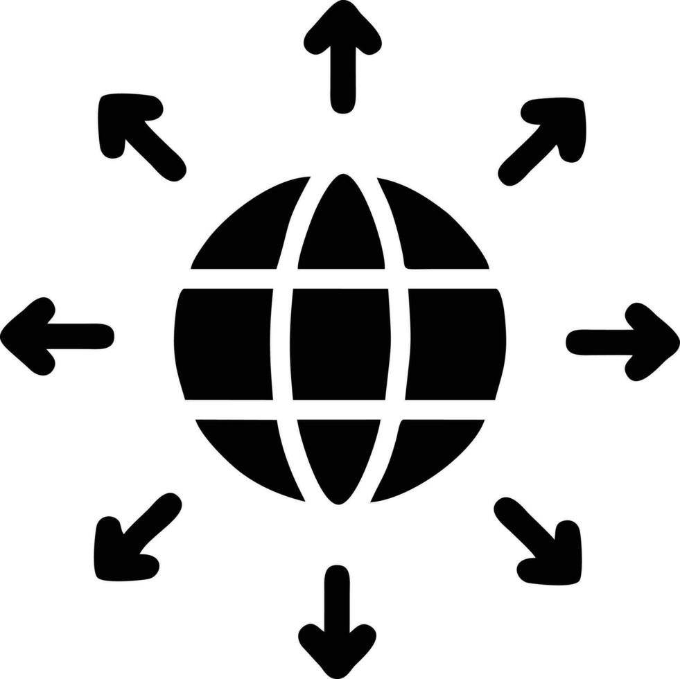 globo planeta tierra icono símbolo vector imagen