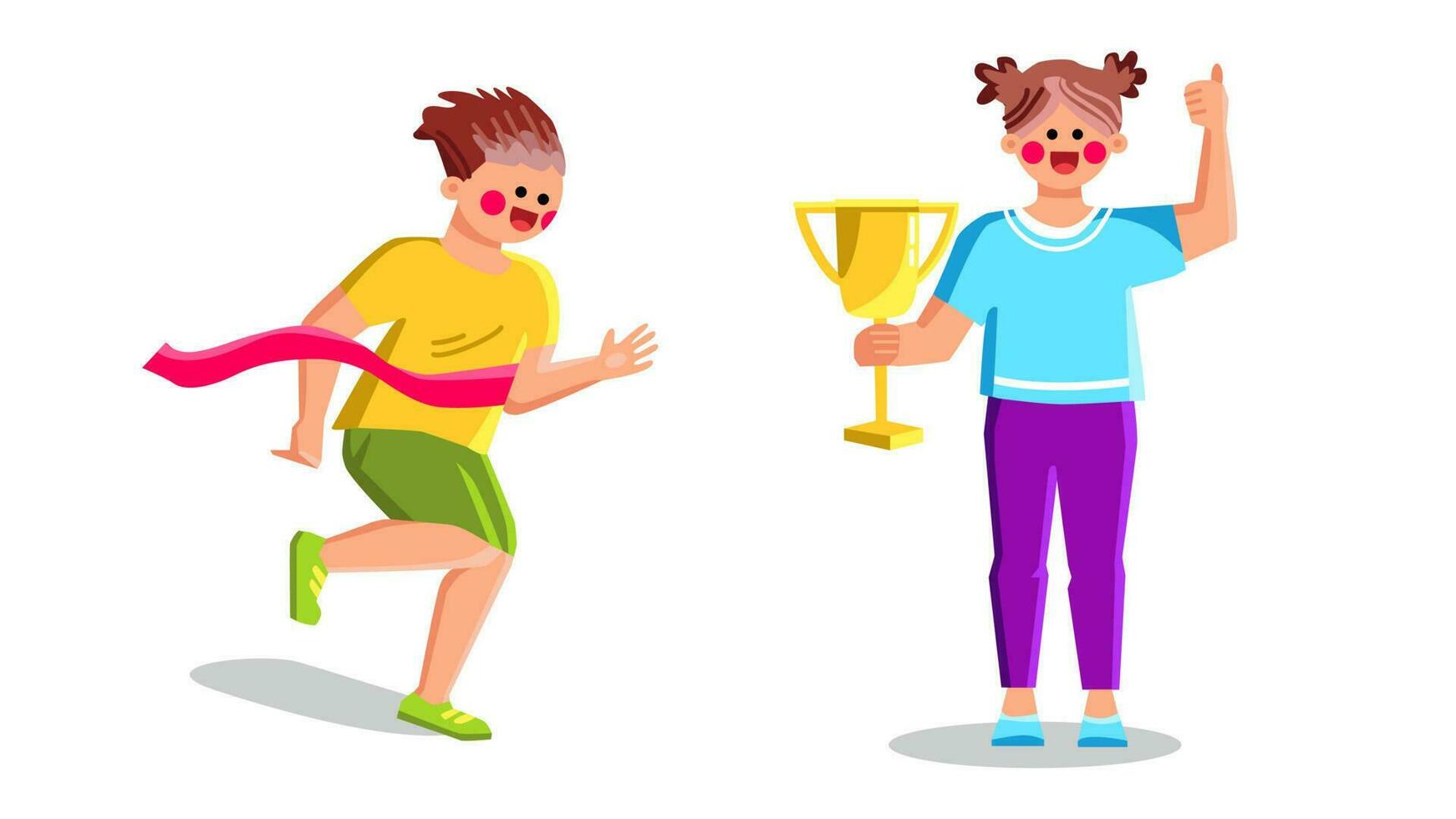 winner kid vector