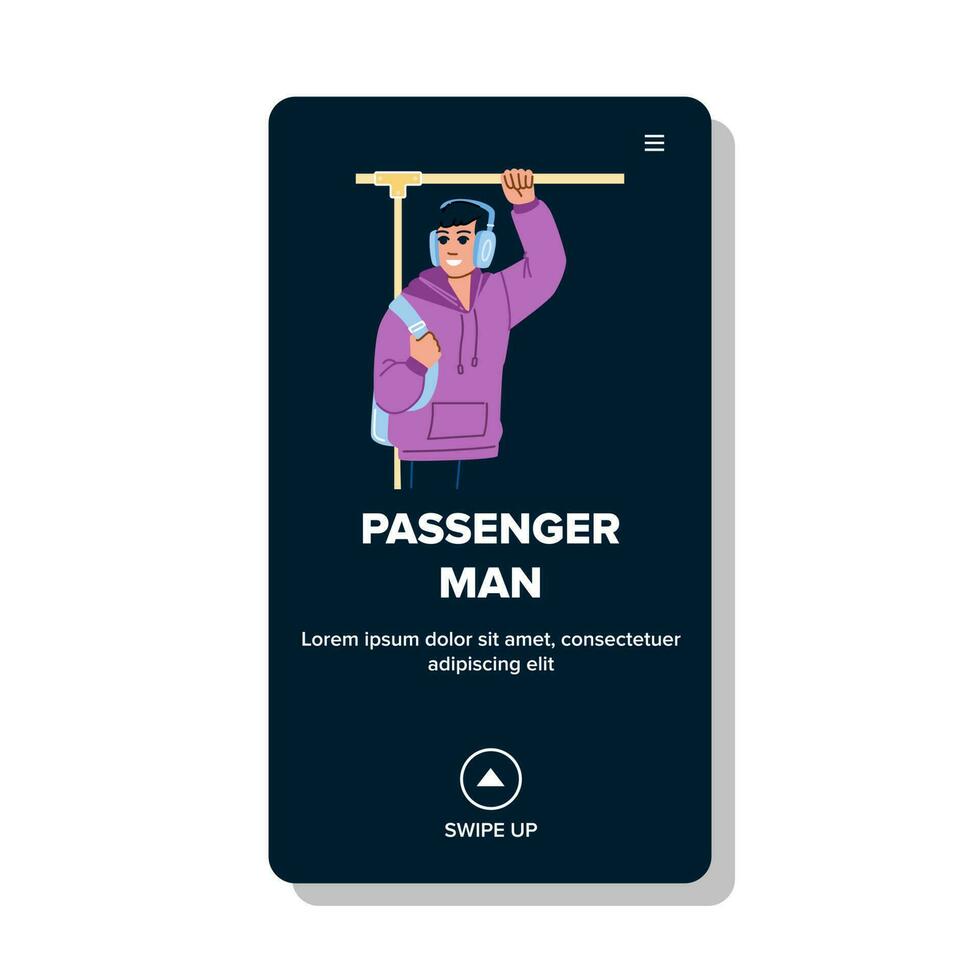 passenger man vector