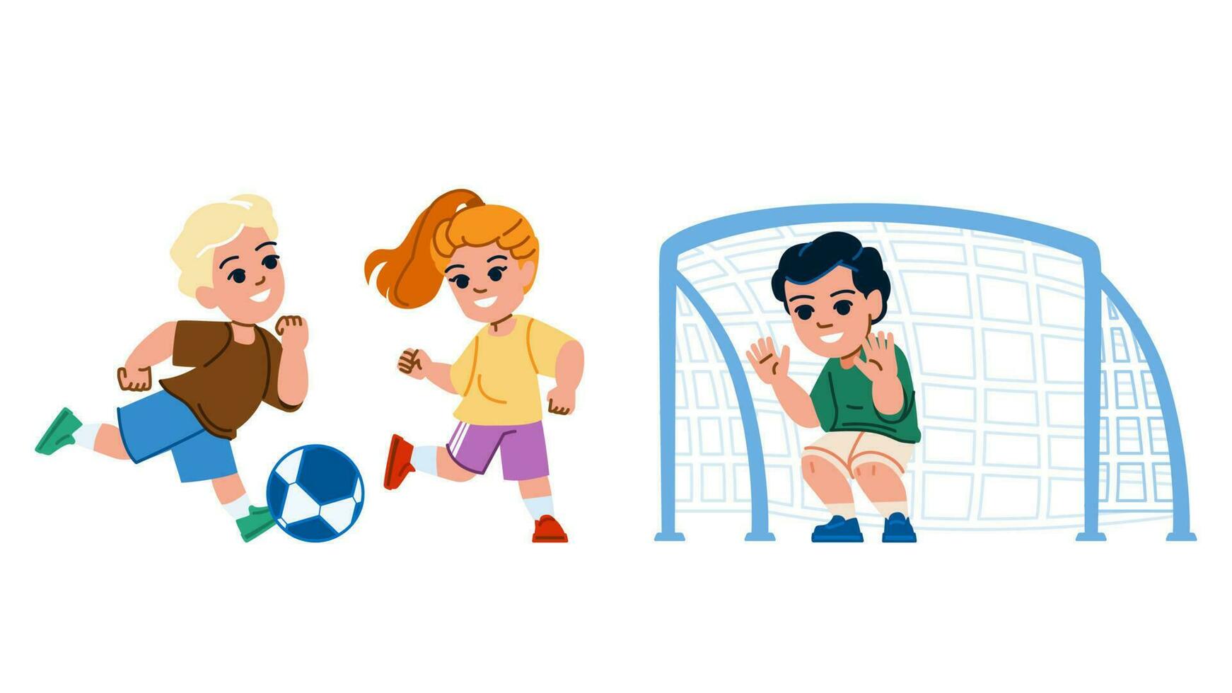 soccer kid vector