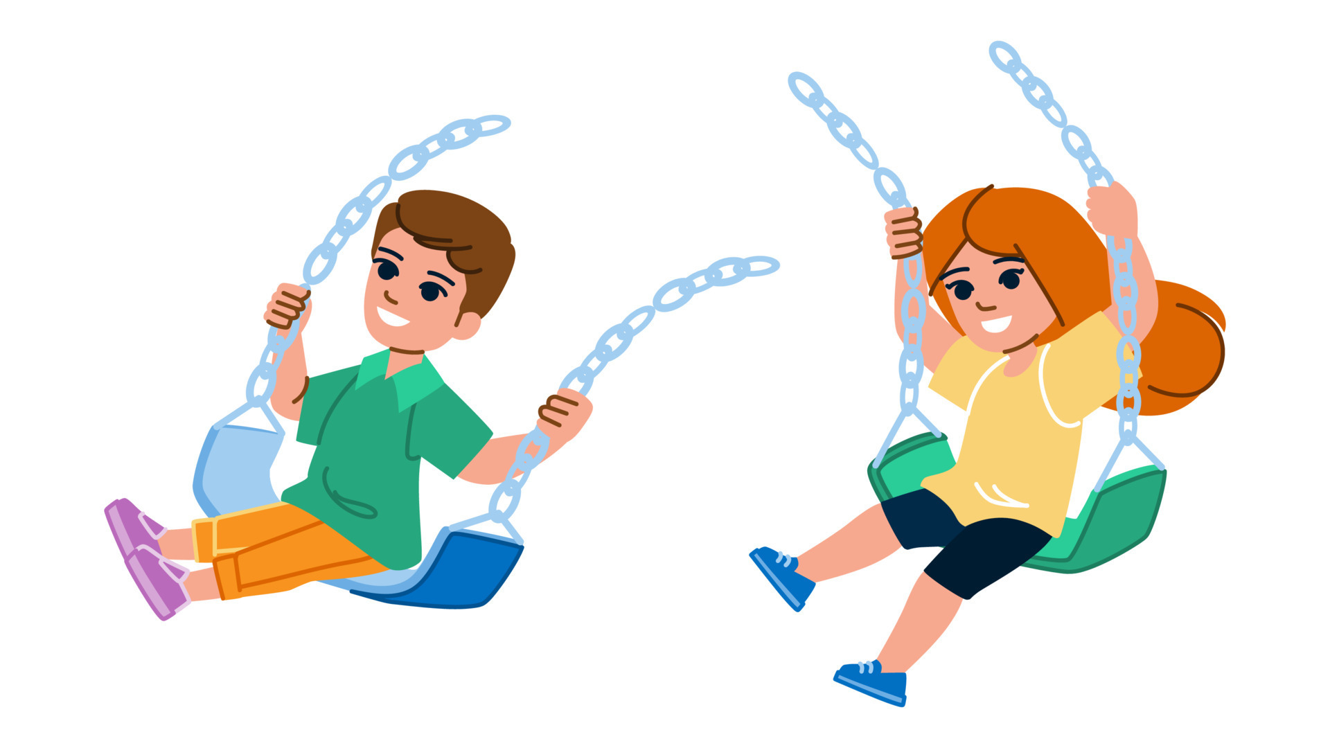 swing kid vector 23872218 Vector Art at Vecteezy