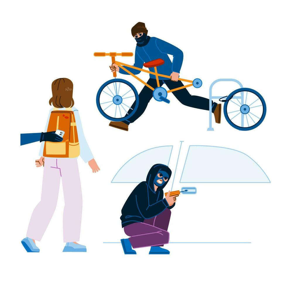 stolen thief vector