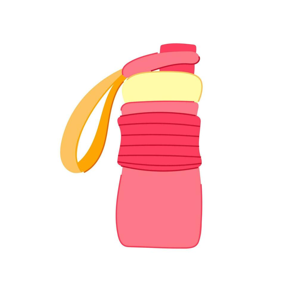 training protein shaker cartoon vector illustration