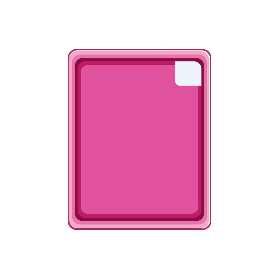 digital tablet case cartoon vector illustration