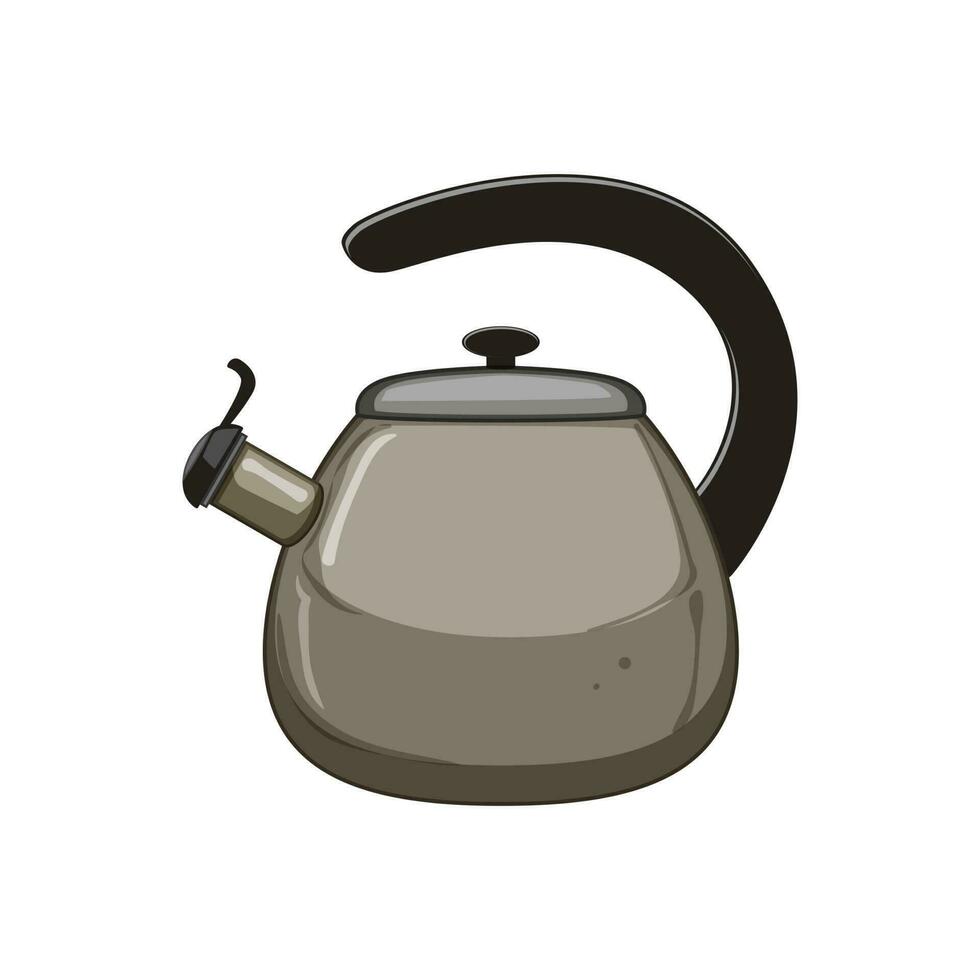 appliance kettle kitchen cartoon vector illustration