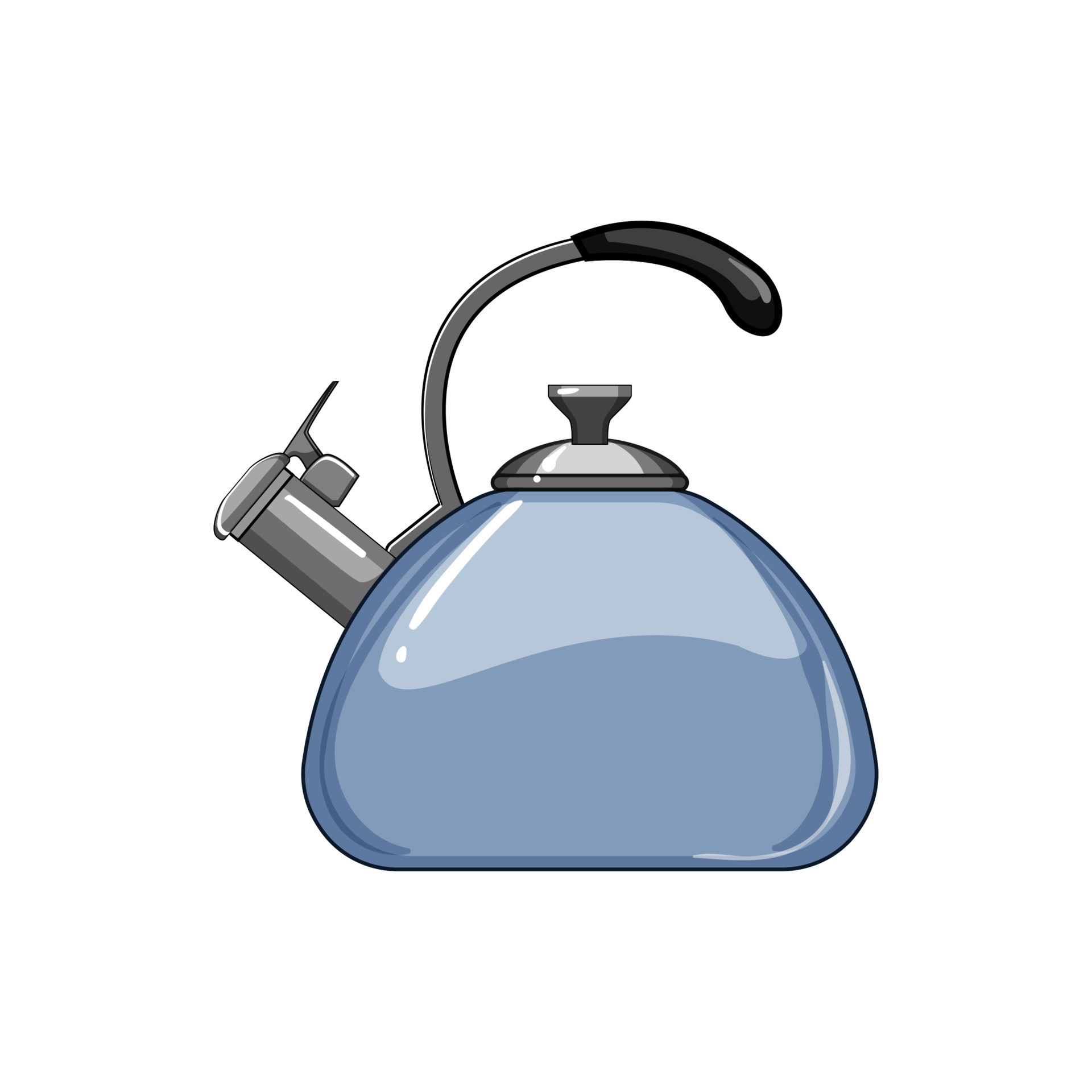 metal kettle kitchen cartoon vector illustration 23872918 Vector Art at