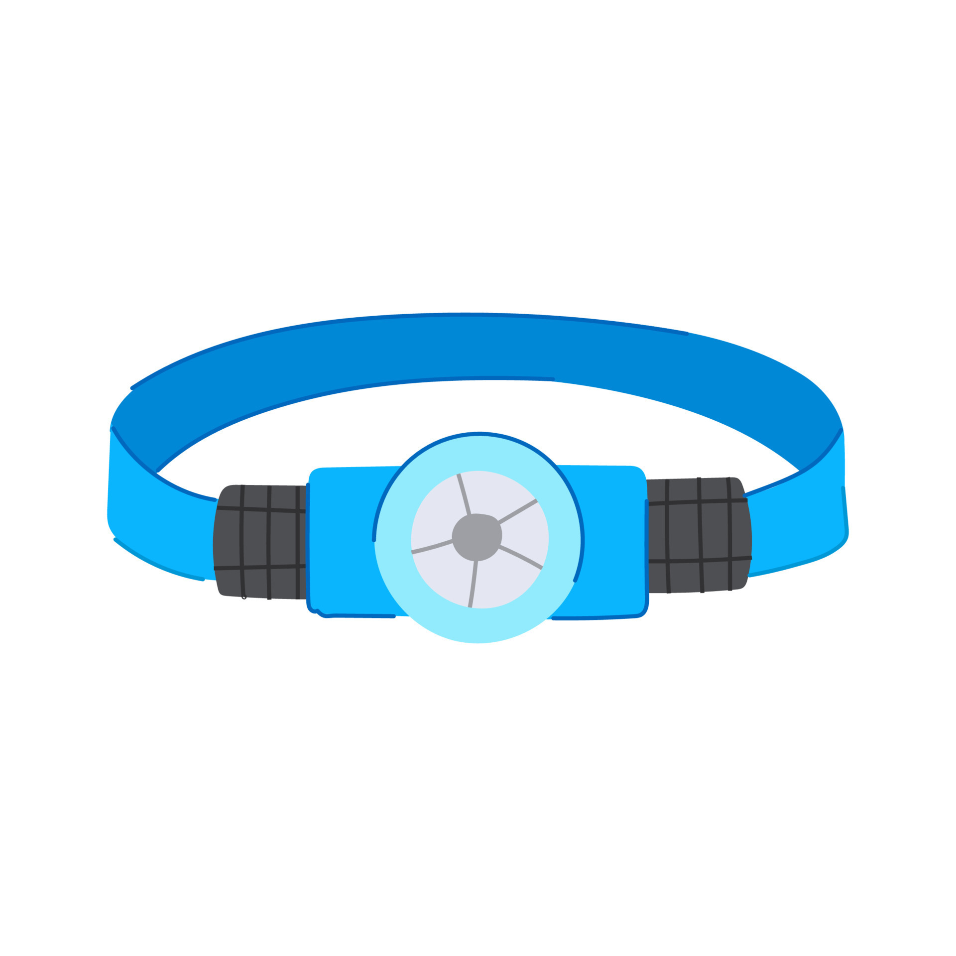 head headlamp flashlight cartoon vector illustration 23872927 Vector