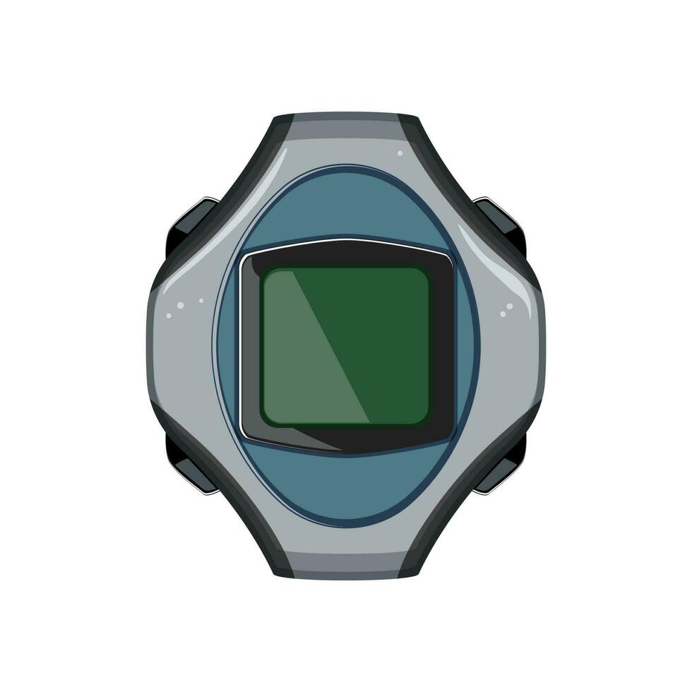 pulse heart rate monitor cartoon vector illustration