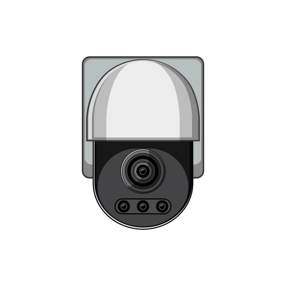 control ip camera cartoon vector illustration