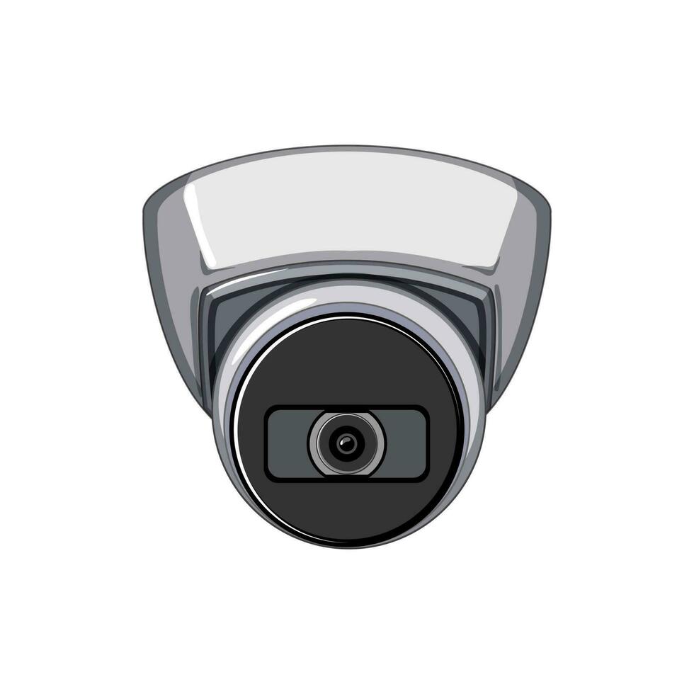 safety ip camera cartoon vector illustration