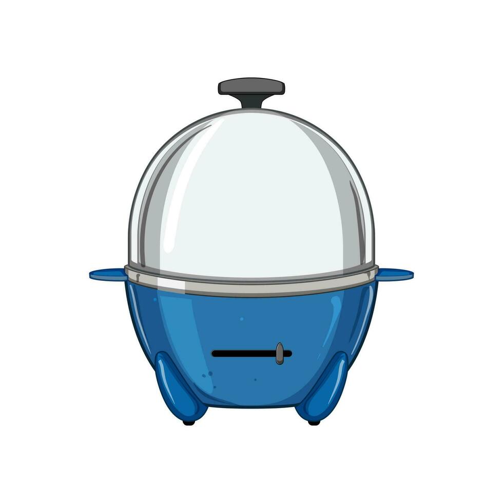 equipment egg cooker cartoon vector illustration