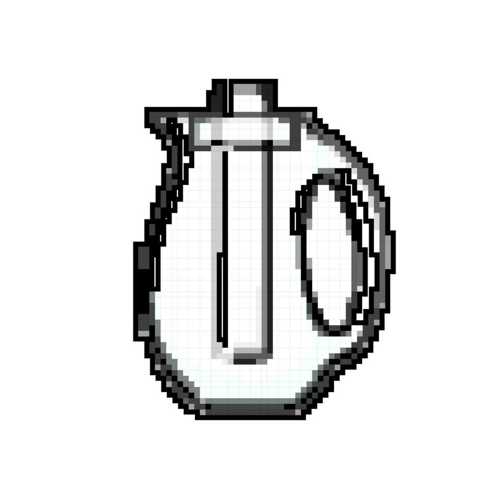 beverage water pitcher game pixel art vector illustration