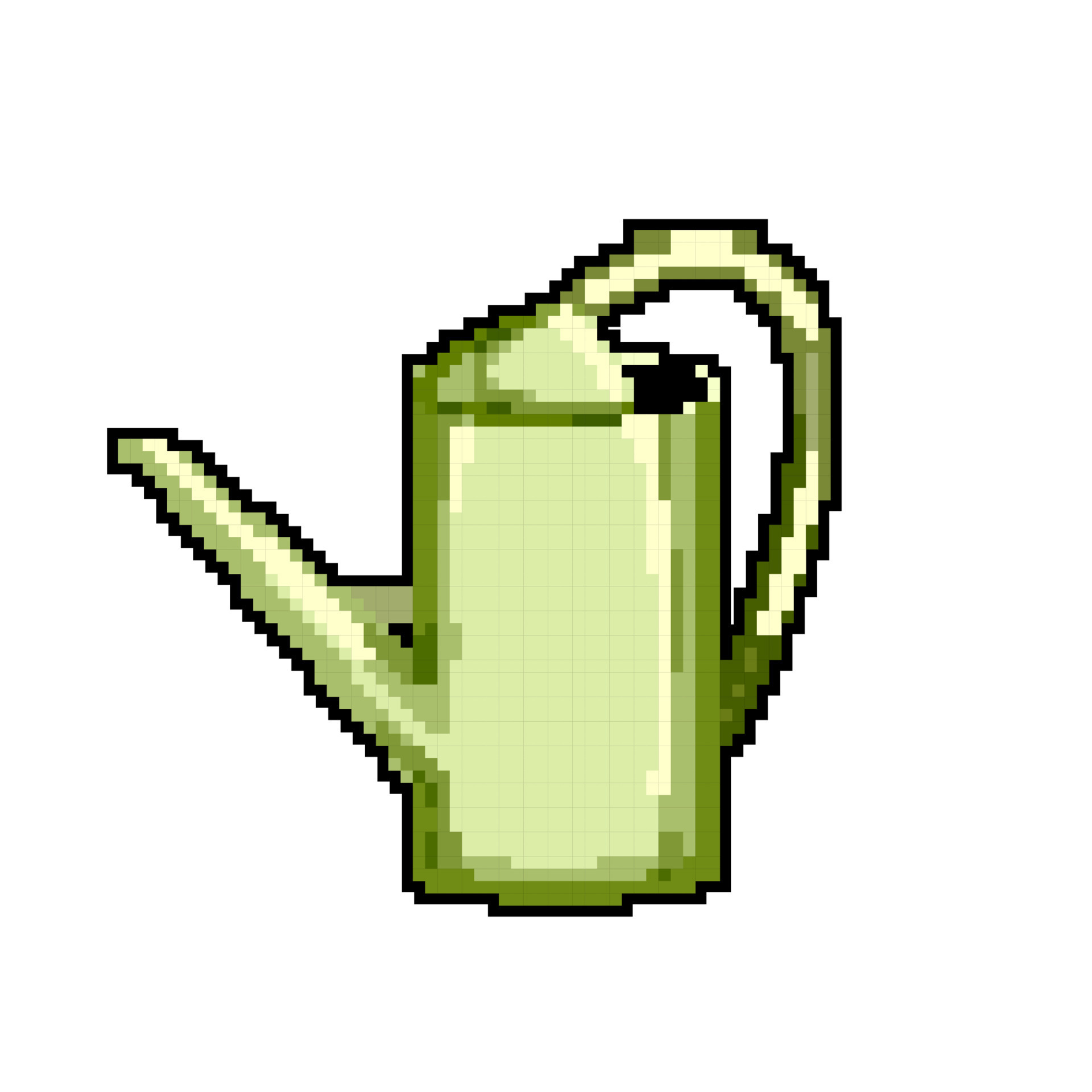 green watering can game pixel art vector illustration 23873322 Vector