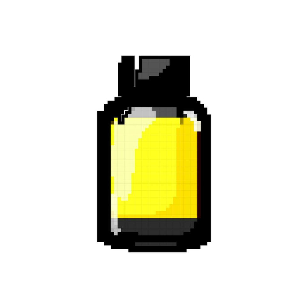 container vitamin bottle game pixel art vector illustration