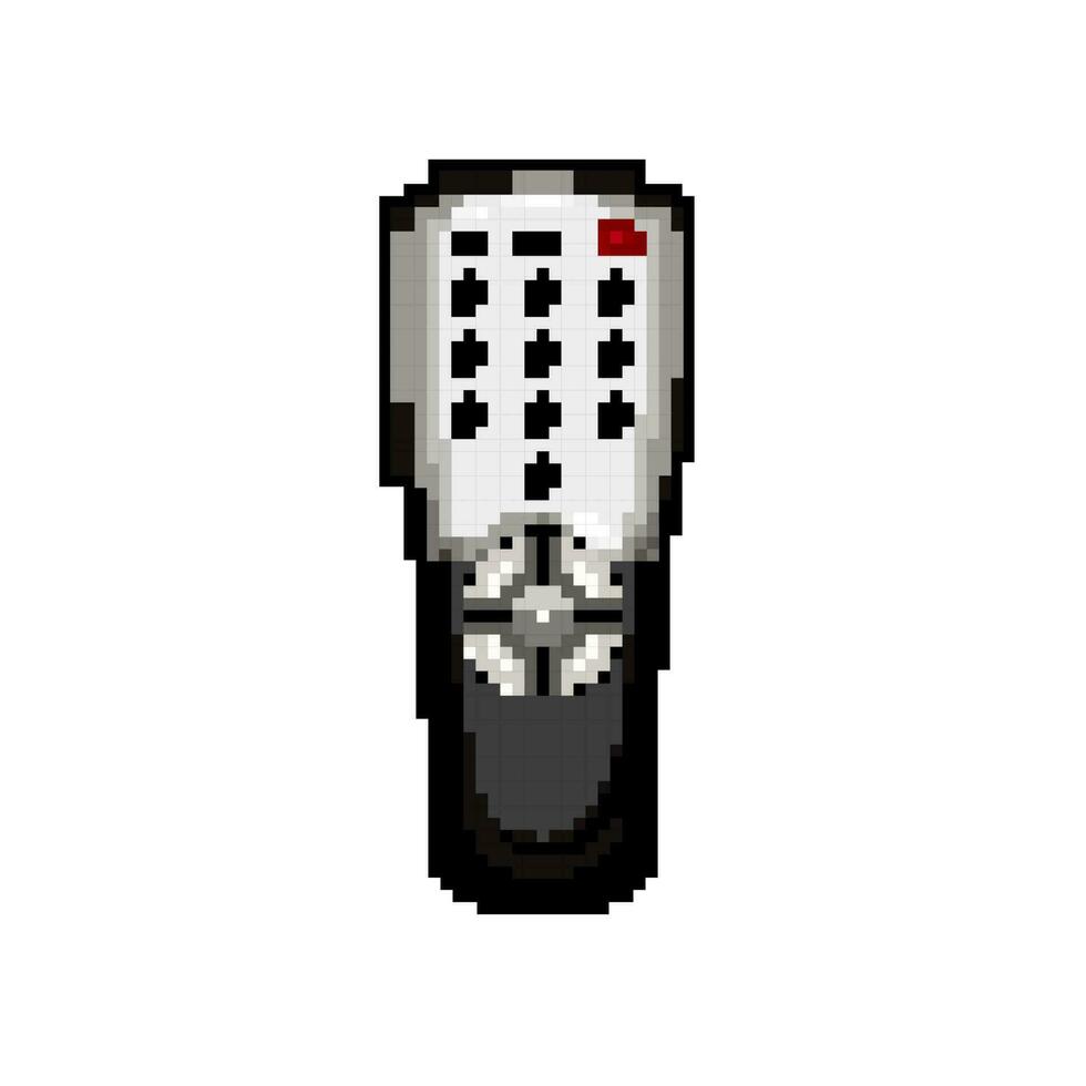 button tv remote game pixel art vector illustration