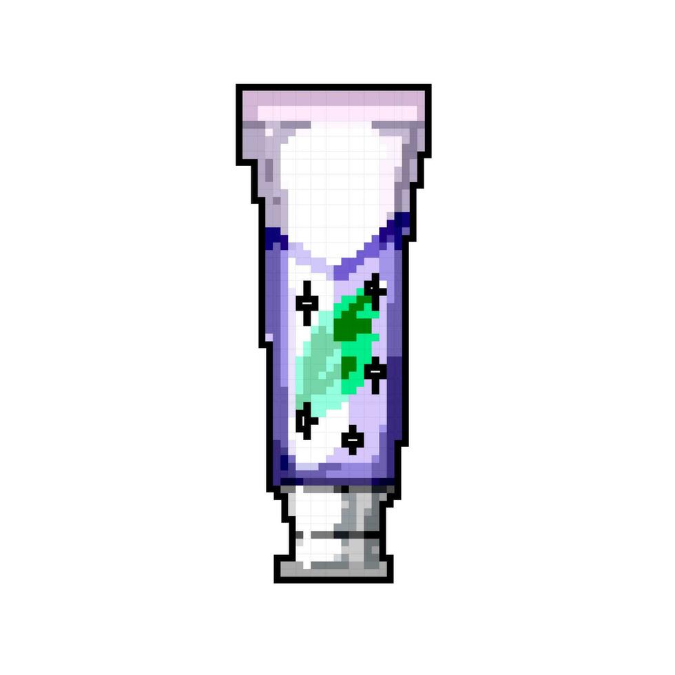 clean toothpaste game pixel art vector illustration