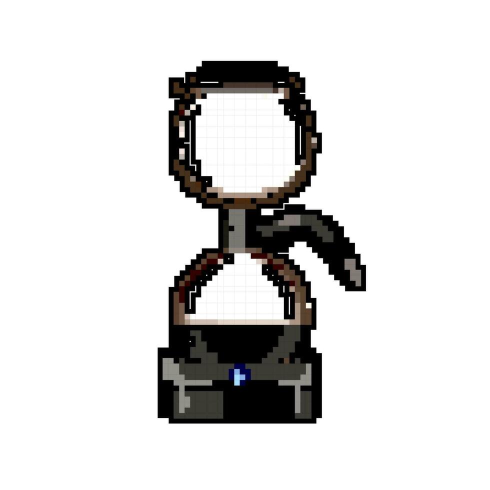 pot syphon coffee maker game pixel art vector illustration