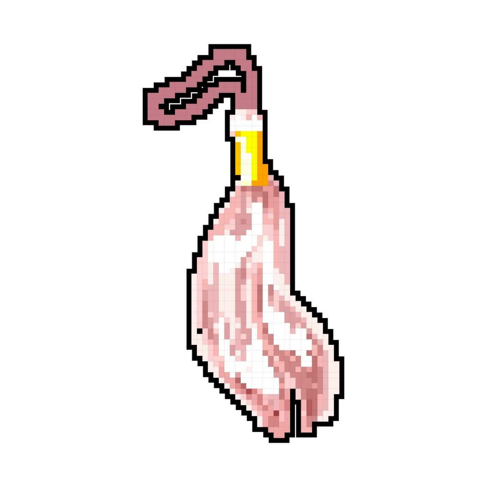 decorative tassel rope game pixel art vector illustration