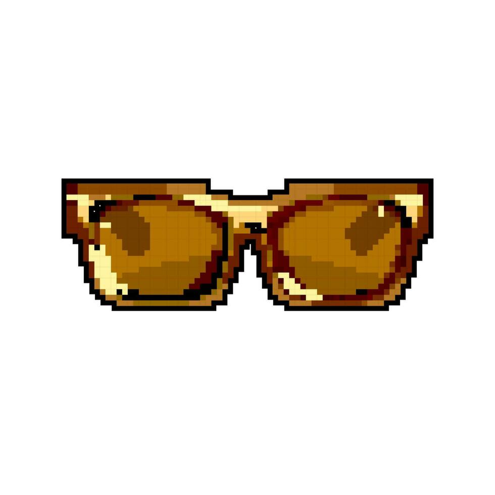 guy sunglasses men game pixel art vector illustration