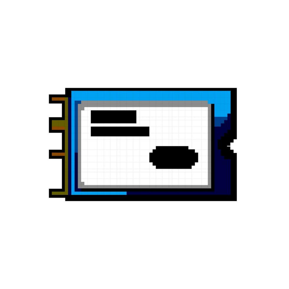 hardware ssd storage game pixel art vector illustration